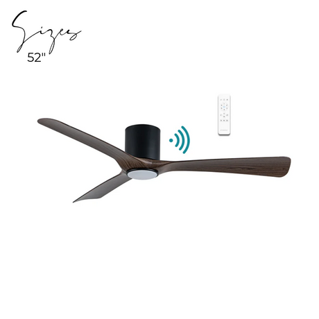 Fresno DC ceiling fan - Walnut Timber Finish