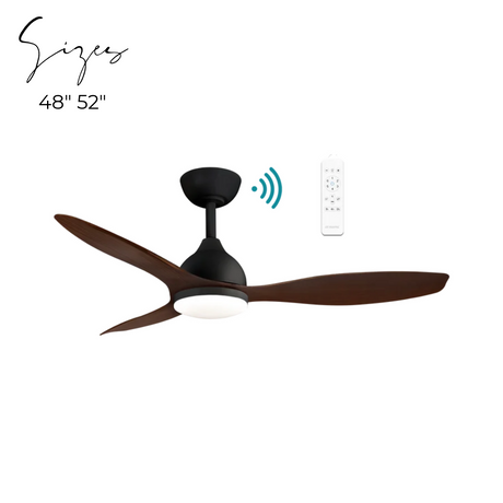 Elite DC ceiling fan - Walnut Timber Finish