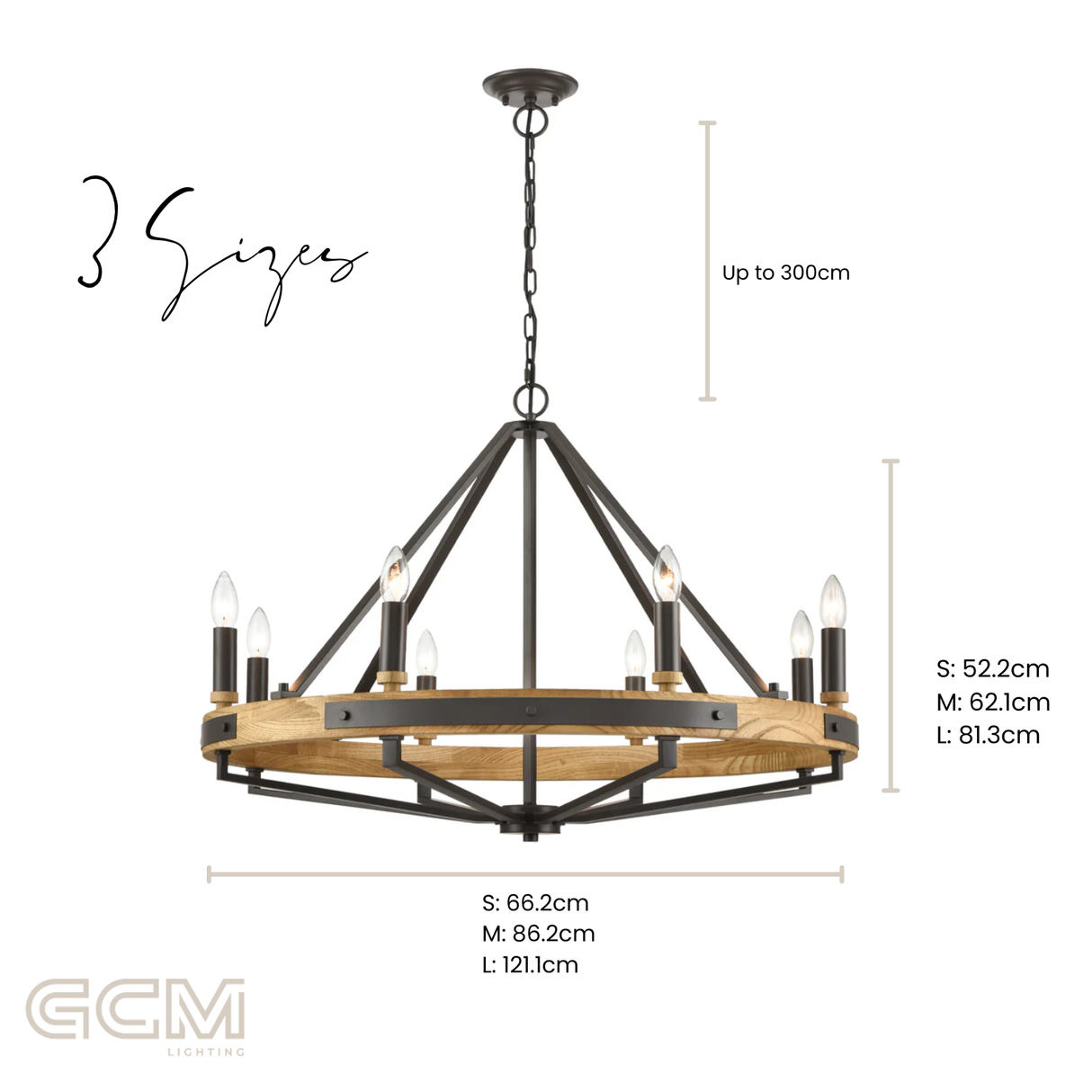 Macintyre Chandelier in Black