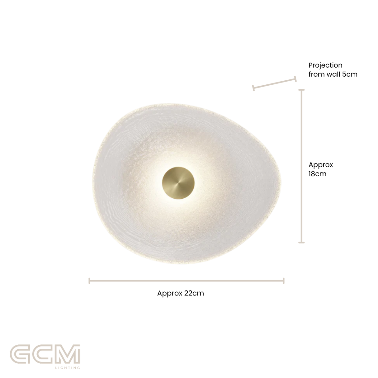 Coral Organic Wall Light