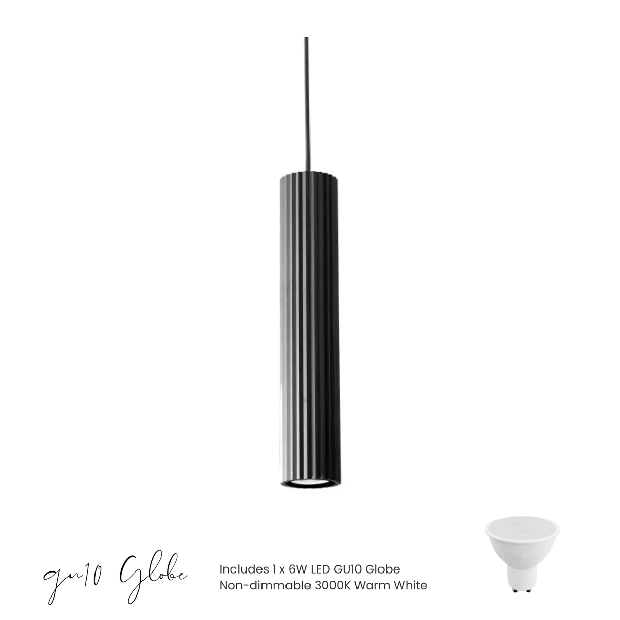 Canary Fluted Pendant