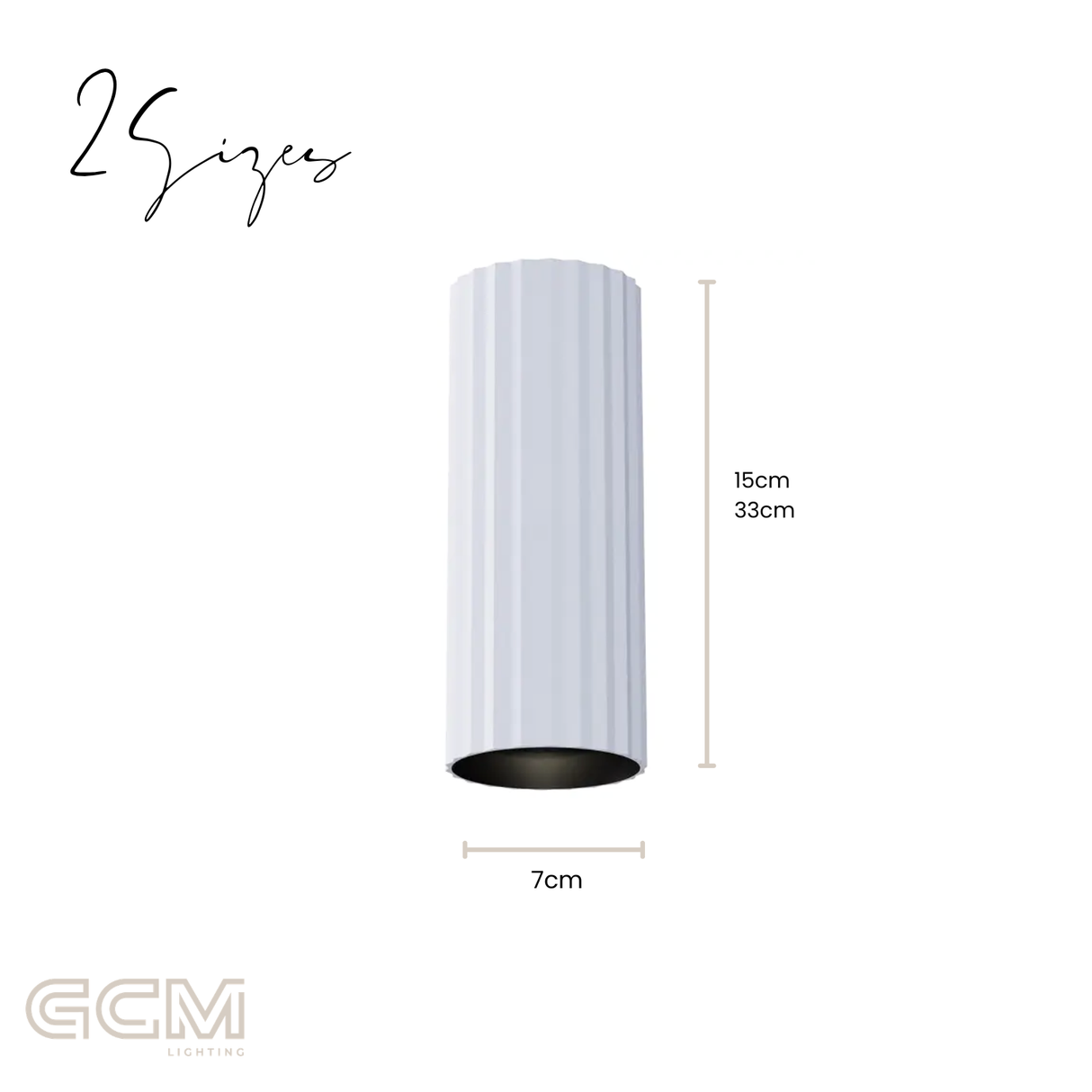 Canary Fluted Surface Mount