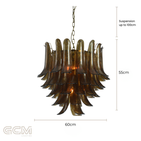 Josephine Amber Chandelier - Small
