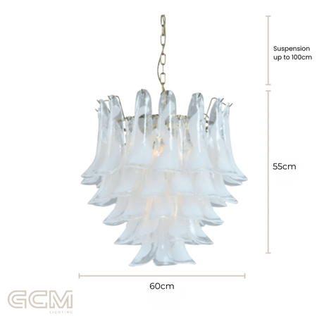 Josephine White Chandelier - Small