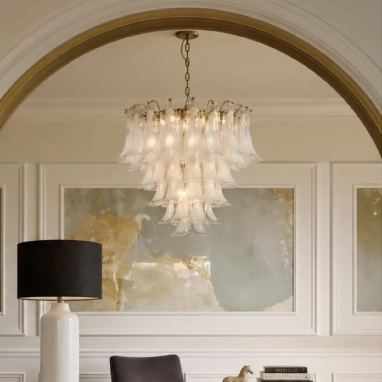 Josephine White Chandelier - Large