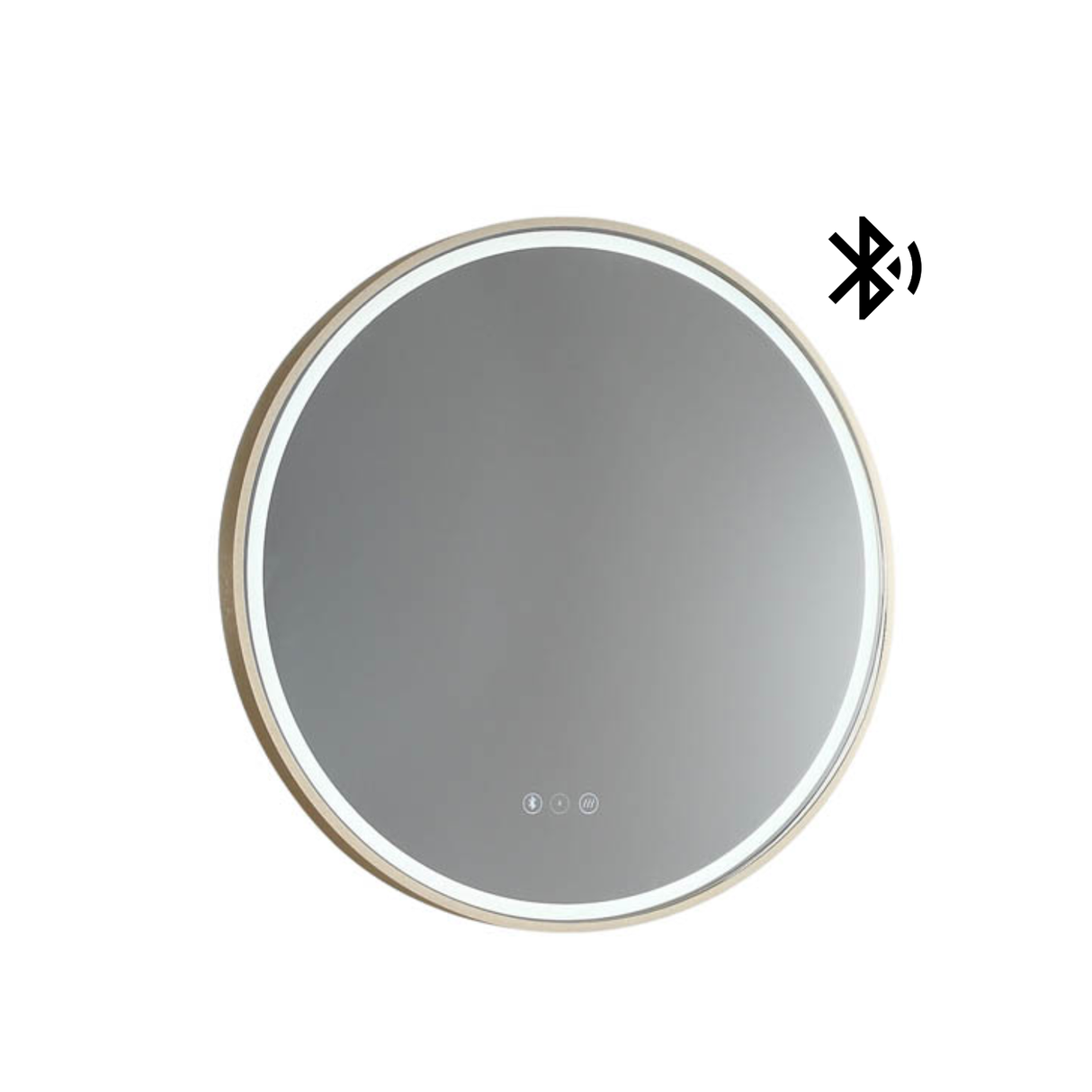 Sphere LED Mirror - Baltic Brass