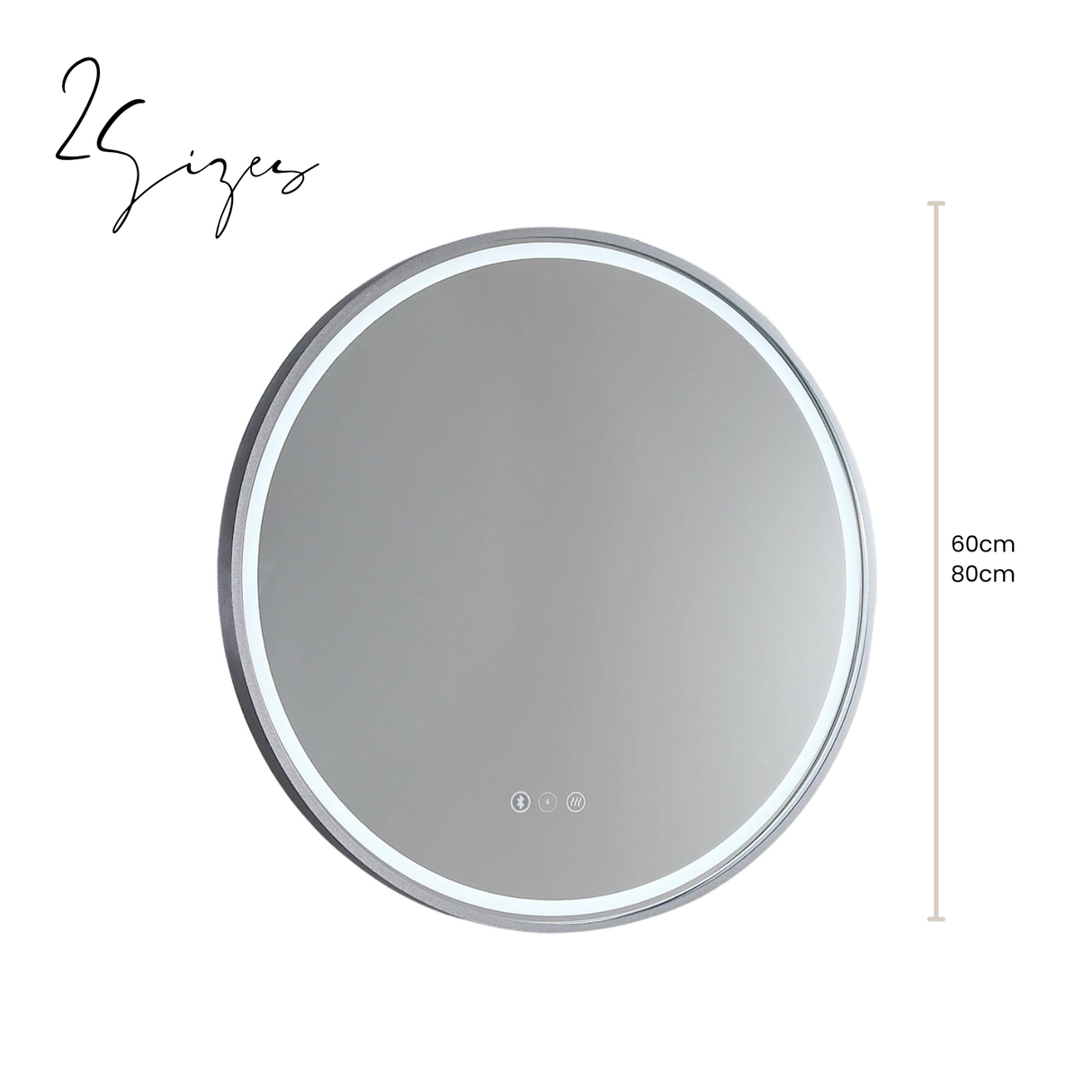 Sphere LED Mirror - Brits Nickel