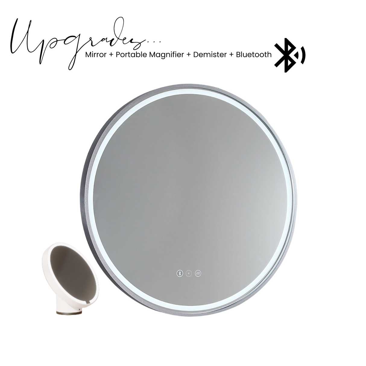 Sphere LED Mirror - Brits Nickel