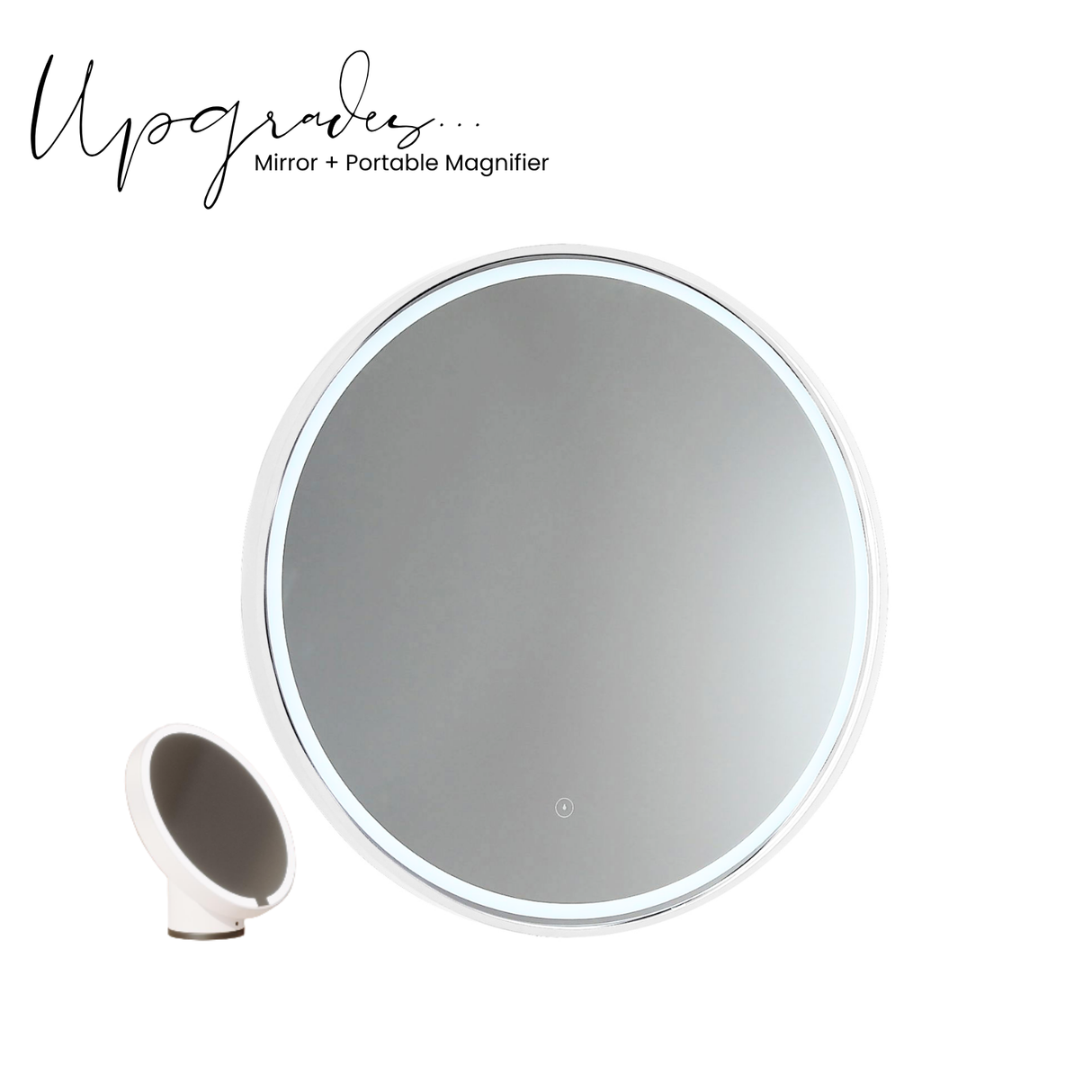 Sphere LED Mirror - Milano White