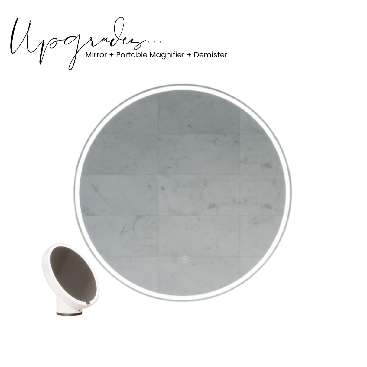 Sphere LED Mirror - Frameless