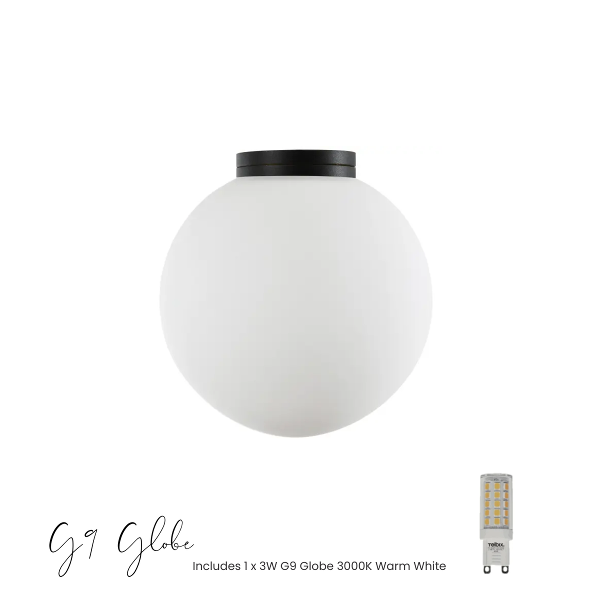 Crest Orb Wall Light - 12cm