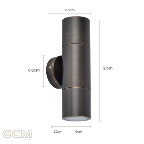 Silo Up Down - Rustic Brass