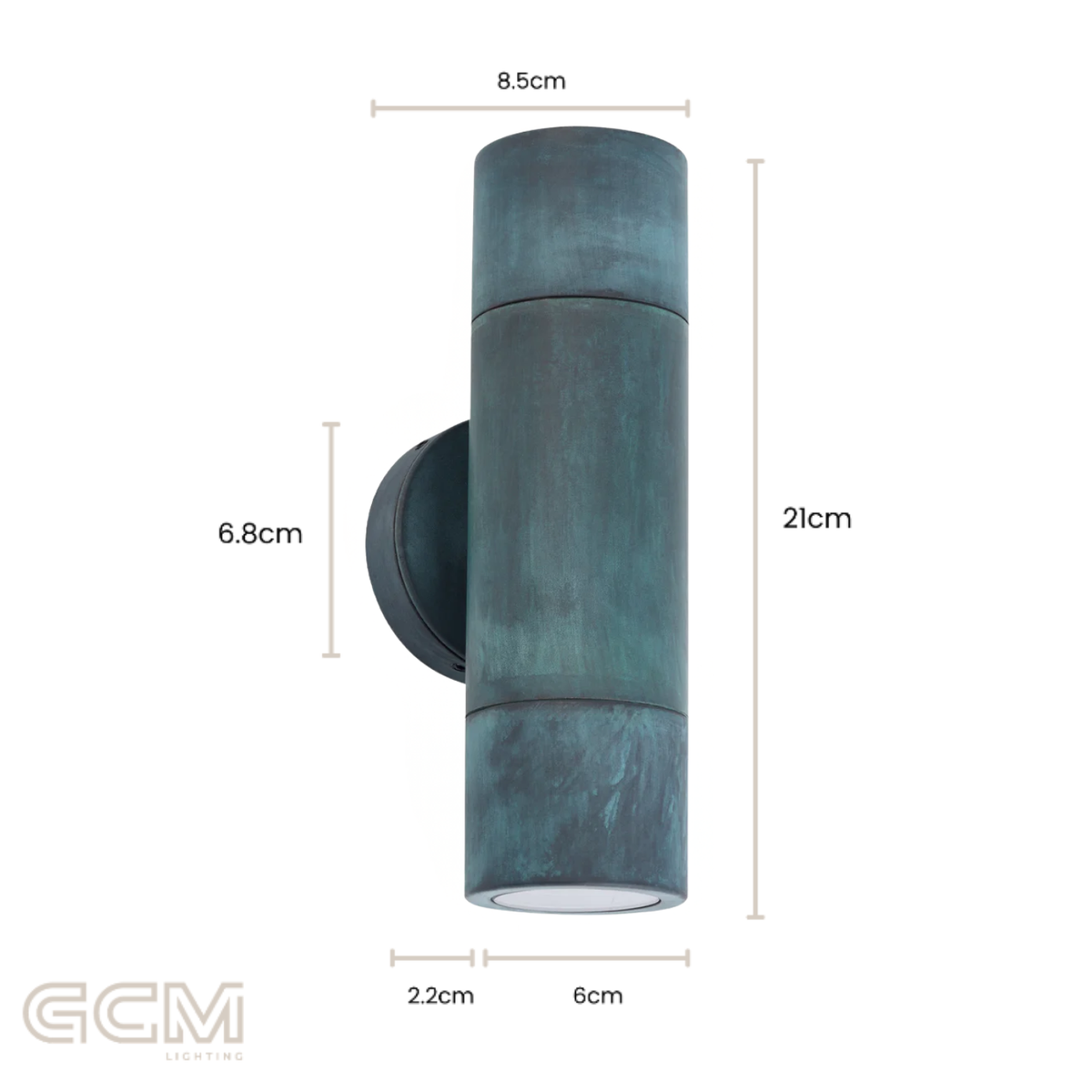 Silo Up Down - Brass - Aged & Patina