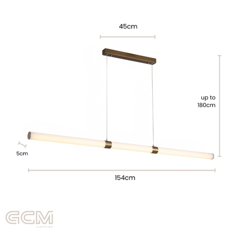 Limbri Fluted Linear Pendant