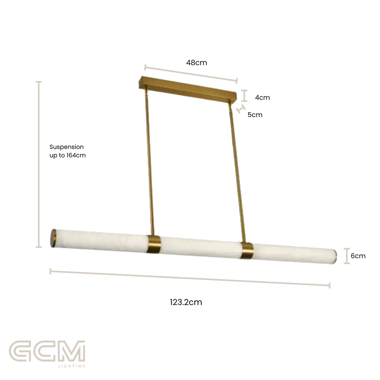 Bower Alabaster Linear Pendant