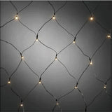 Dual Power Solar 160 LED Connectable Net Light - Warm White
