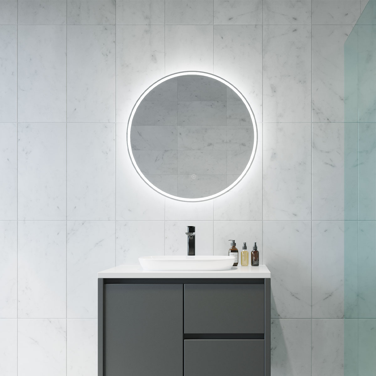Sphere LED Mirror - Frameless