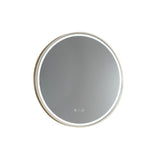 Sphere LED Mirror - Baltic Brass