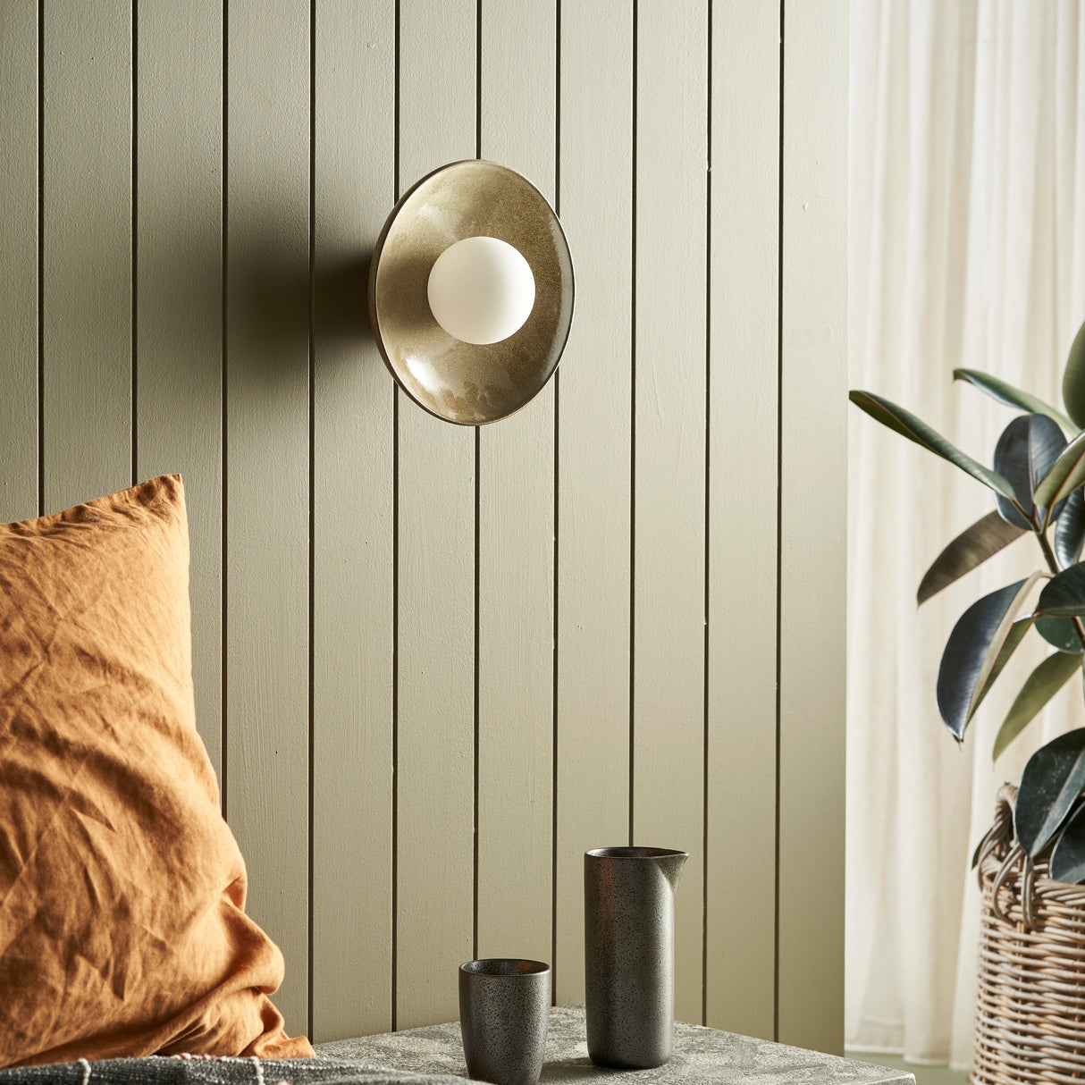 Dish Wall Sconce by Robert Gordon