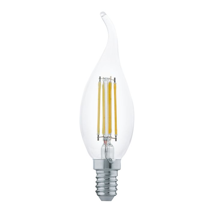 Candle E14 Flame Look Globe - warm white