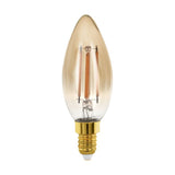 Golden Age - Amber Candle E14 Globe