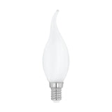 Candle E14 Flame Look Globe - frosted warm white