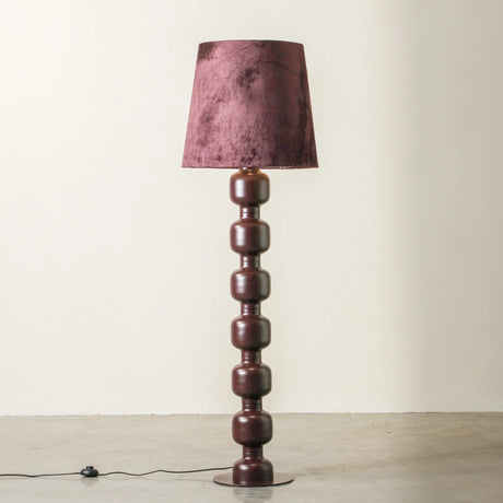 Spool Floor Lamp in Plum