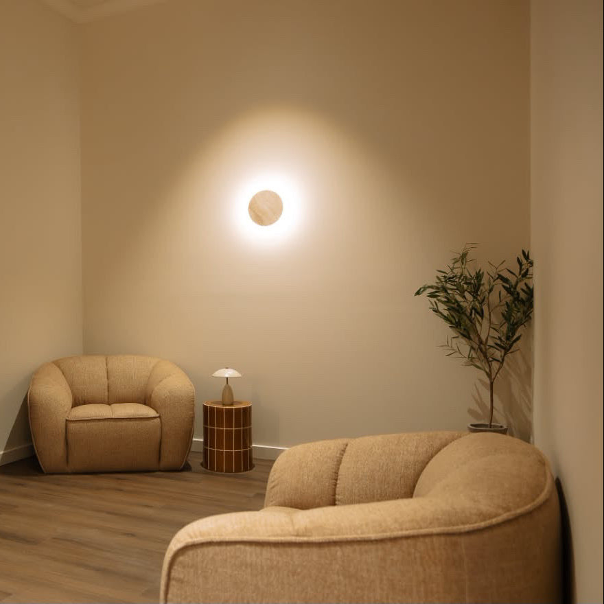 Halo Wall Light - Travertine