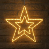 2D Acrylic Concentric Double Star
