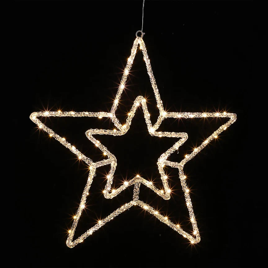 2D Acrylic Concentric Double Star