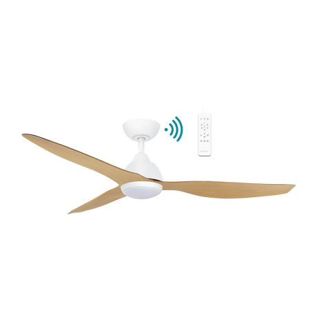 Avoca DC ceiling fan - Oak Timber Finish