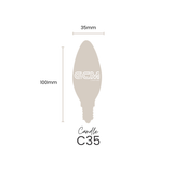 C35 Candle E14 Opal Globe