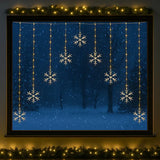 Curtain with snowflake - Warm Whtie