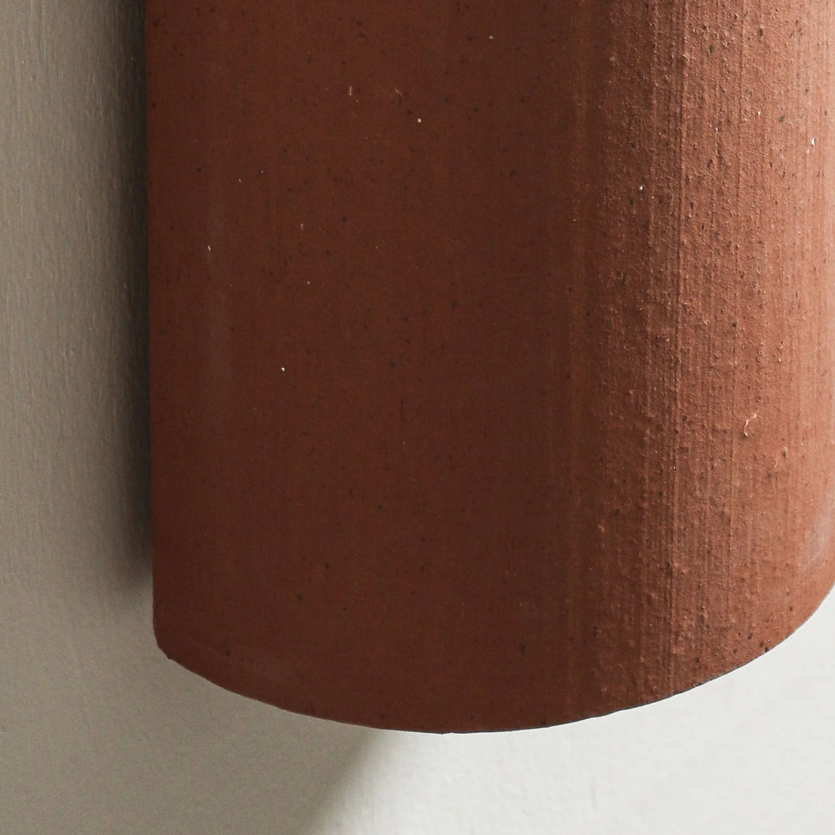 Curve Wall Light in Terracotta by Robert Gordon