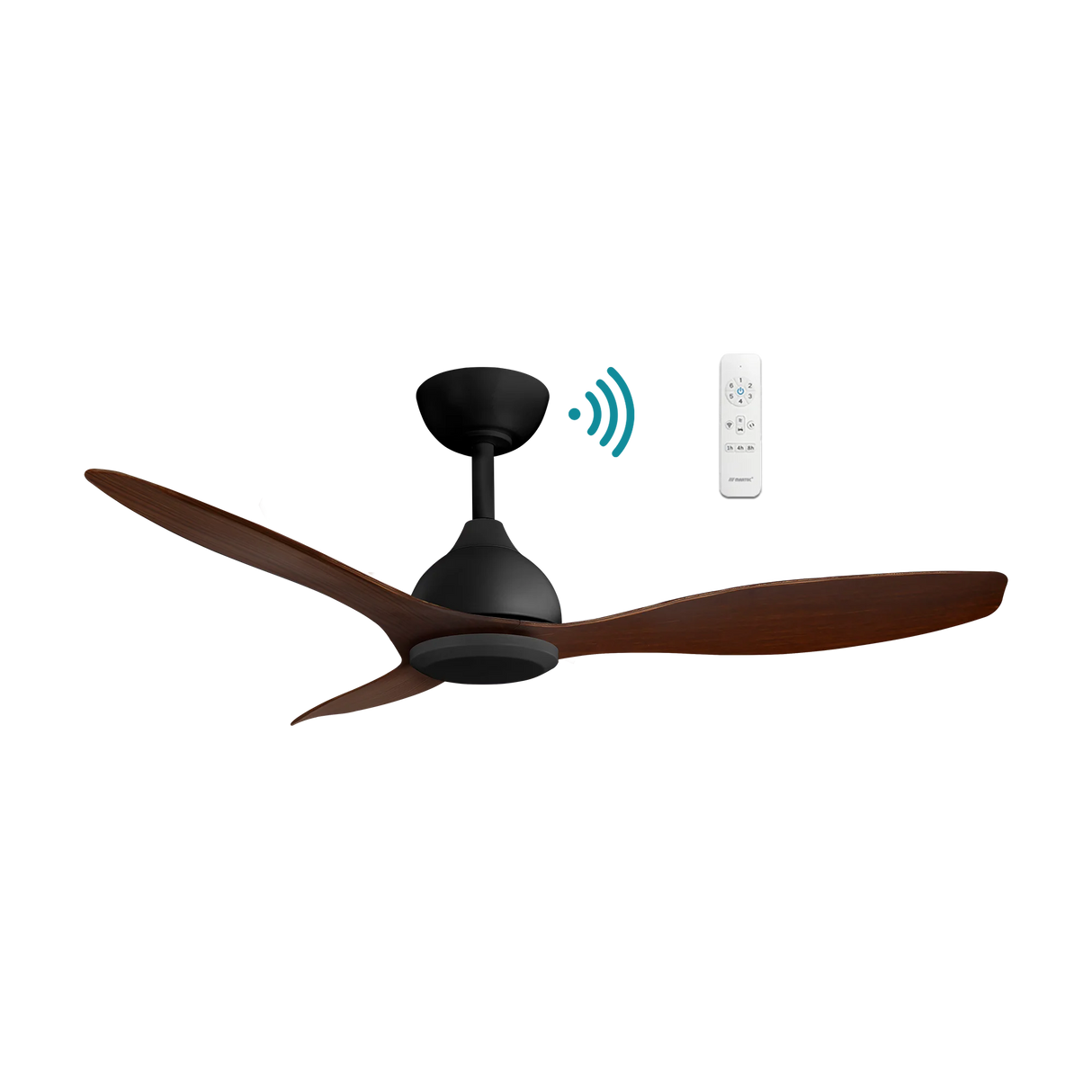 Elite DC ceiling fan - Walnut Timber Finish