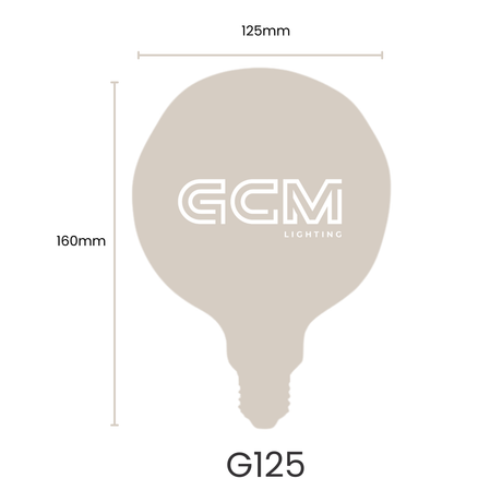 G125 "The Grand" Amber Vintage LED E27 Globe