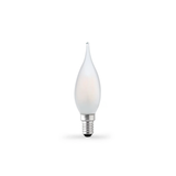 Candle E14 Flame Tip Globe - frosted warm white