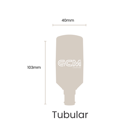 TC Tubular Tri-Colour B15 LED Opal Globe -  warm, cool, daylight
