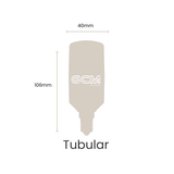 TC Tubular Tri-Colour E14 LED Opal Globe -  warm, cool, daylight
