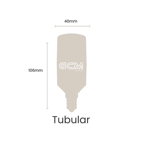 TC Tubular Tri-Colour E14 LED Opal Globe -  warm, cool, daylight