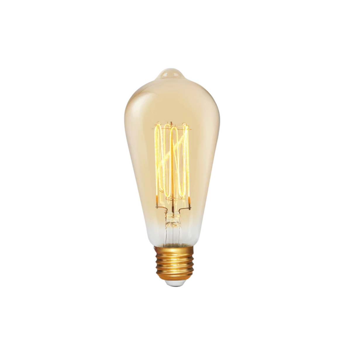 Pear ST64 E27 Globe - Clear filament - Amber 2000K - 4W