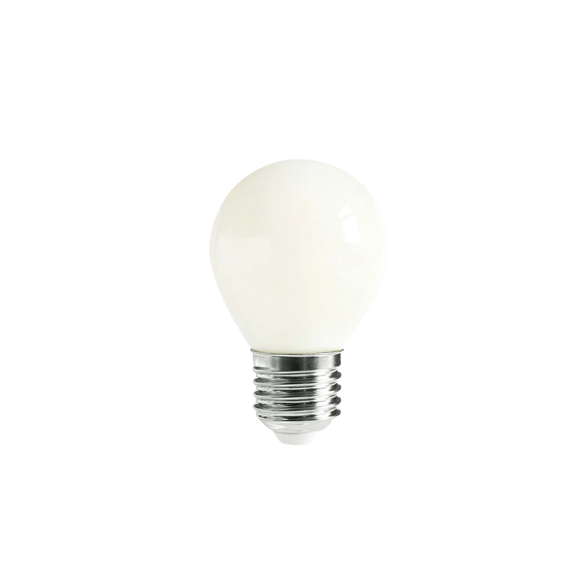 Fancy Round 4W LED E27 Opal Globe - Cool Daylight