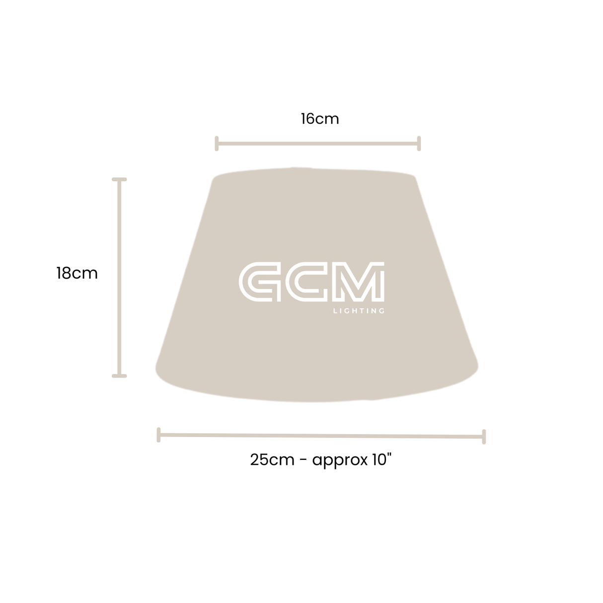 XSmall - Linen Tapered - Lamp Shade