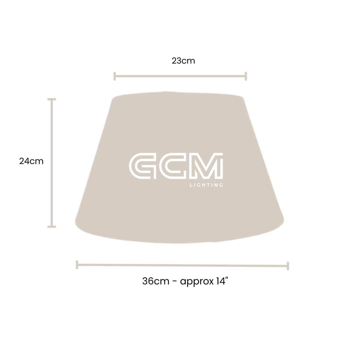 Medium - Linen Tapered - Lamp Shade