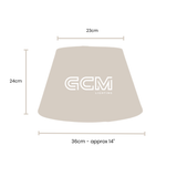 Medium - Linen Tapered - Lamp Shade