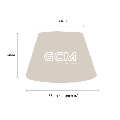 Medium - Linen Tapered - Lamp Shade