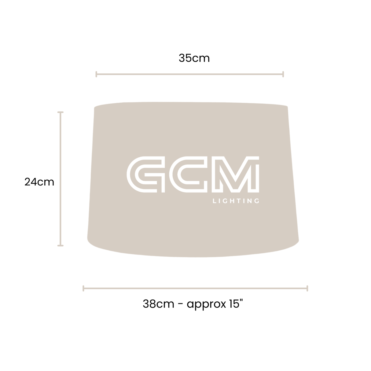 Medium - Linen Drum - Lamp Shade