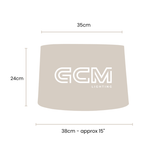 Medium - Linen Drum - Lamp Shade
