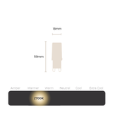 G9 Globe - Dimmable Frost - Warm White 2700K - 4W