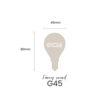 Fancy Round 4W E14 LED Clear Globe - 3000K - Warm White